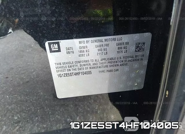 1G1ZE5ST4HF104005 фото 10
