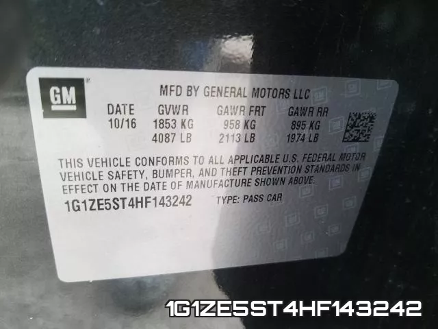 1G1ZE5ST4HF143242 фото 2