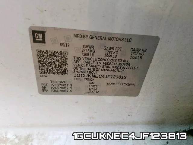 1GCUKNEC4JF123813 фото 2