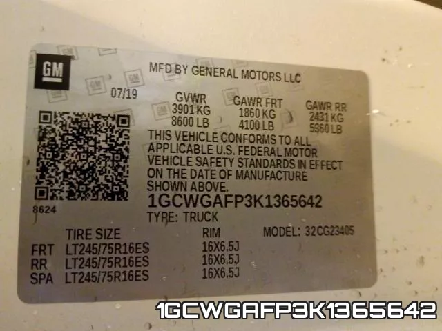 1GCWGAFP3K1365642 фото 2