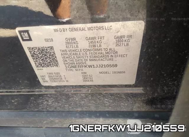 1GNERFKW1JJ210559 фото 9
