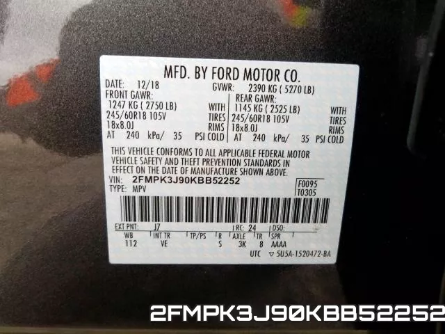 2FMPK3J90KBB52252 фото 2