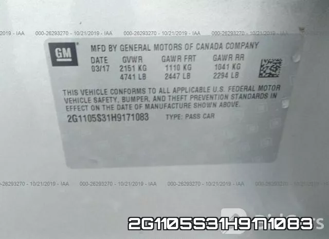 2G1105S31H9171083 фото 9