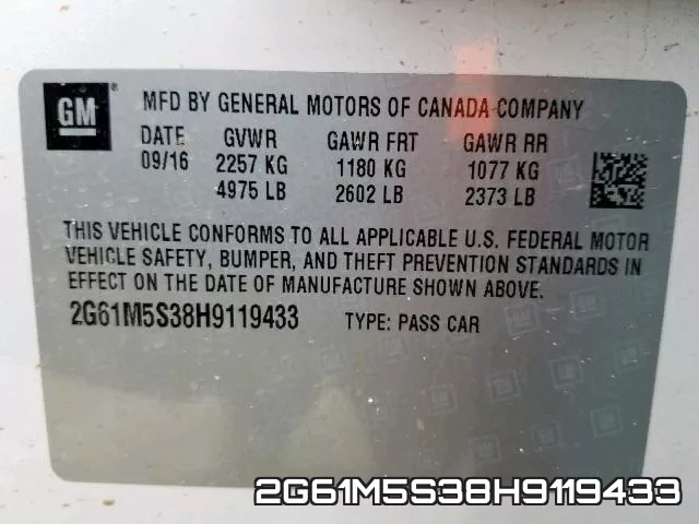 2G61M5S38H9119433 фото 2
