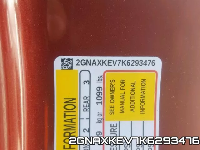 2GNAXKEV7K6293476 фото 2
