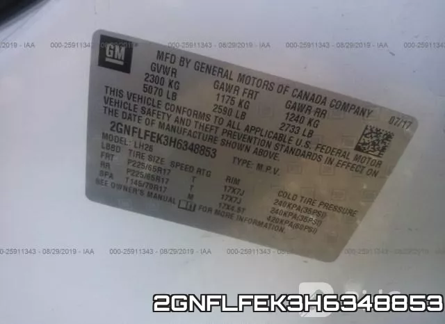 2GNFLFEK3H6348853 фото 8