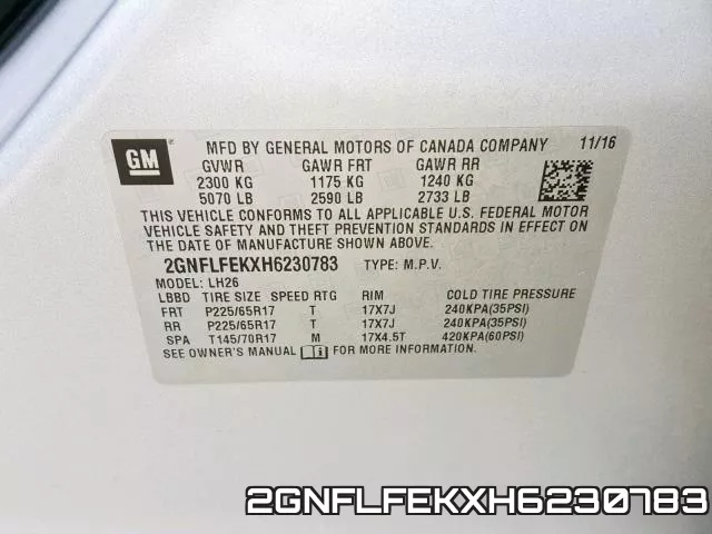 2GNFLFEKXH6230783 фото 2
