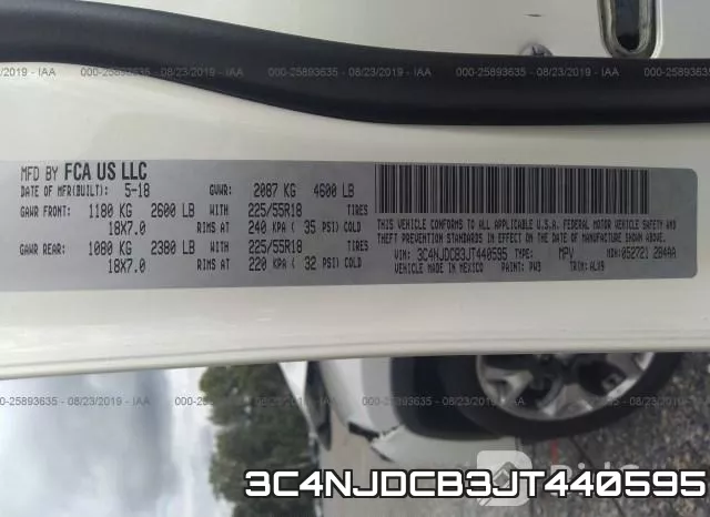 3C4NJDCB3JT440595 фото 6