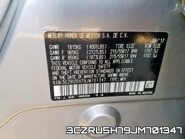 3CZRU5H79JM701347 фото 2