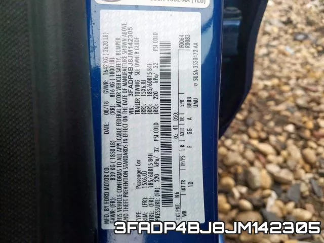3FADP4BJ8JM142305 фото 2