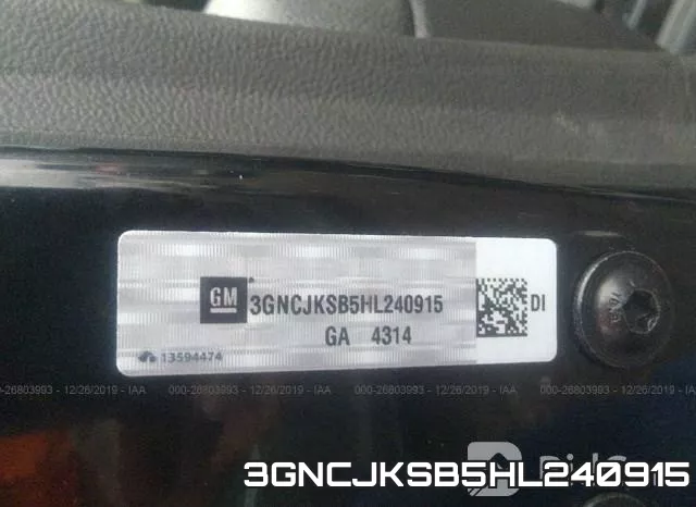 3GNCJKSB5HL240915 фото 8