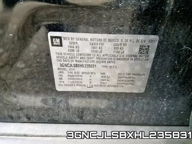 3GNCJLSBXHL235831 фото 2