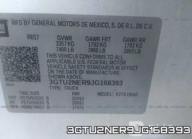 3GTU2NER9JG168393 фото 9