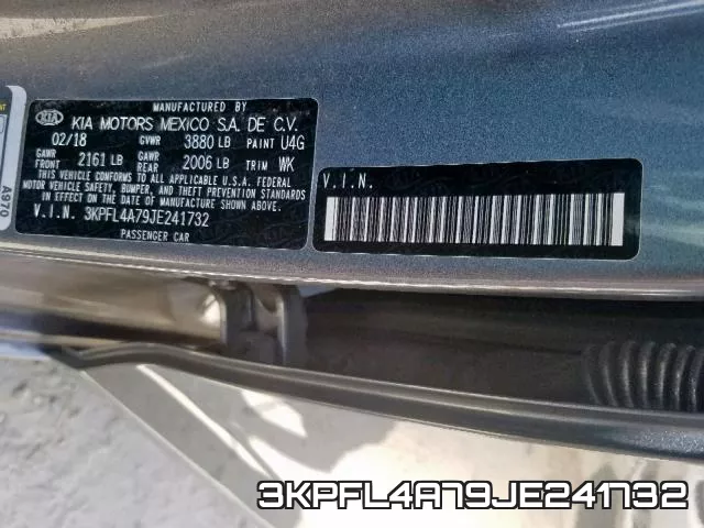 3KPFL4A79JE241732 фото 2