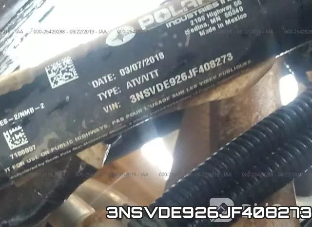 3NSVDE926JF408273 фото 2
