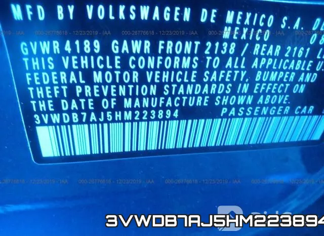 3VWDB7AJ5HM223894 фото 10
