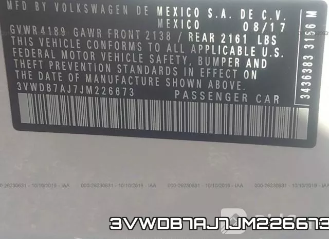 3VWDB7AJ7JM226673 фото 8