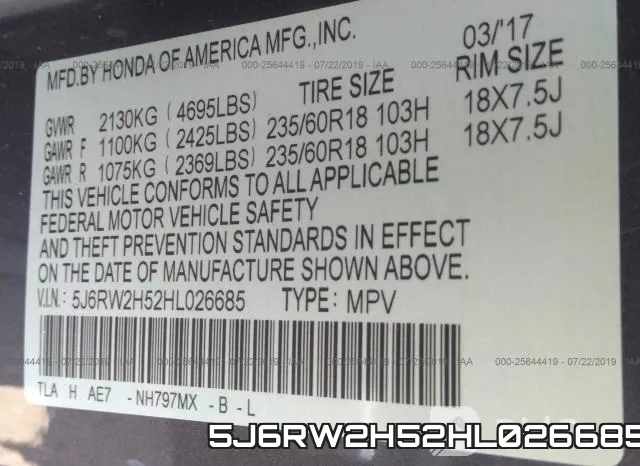 5J6RW2H52HL026685 фото 10