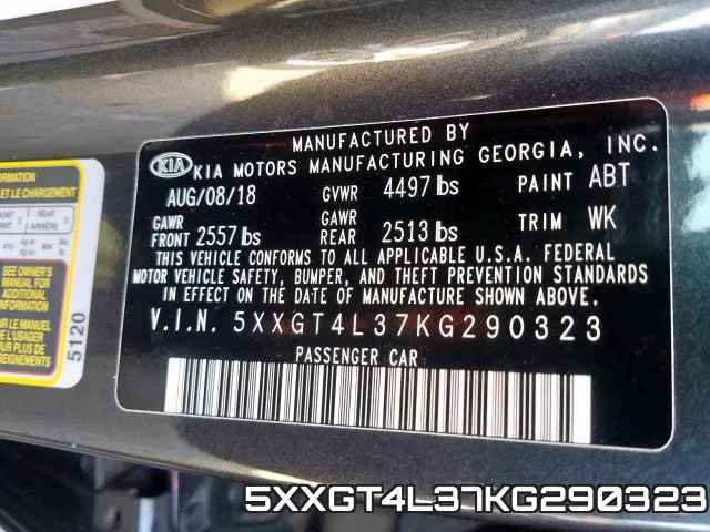 5XXGT4L37KG290323 фото 2