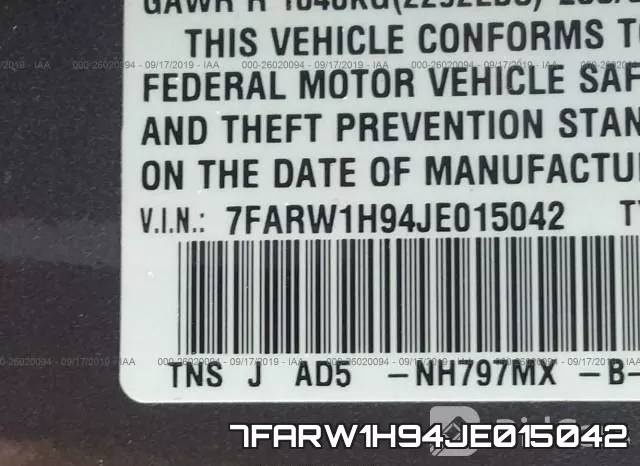 7FARW1H94JE015042 фото 9