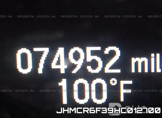 JHMCR6F39HC012700 фото 6