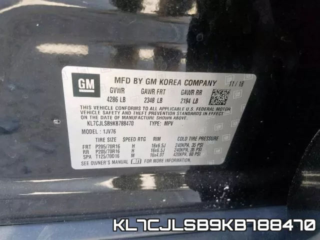 KL7CJLSB9KB788470 фото 2