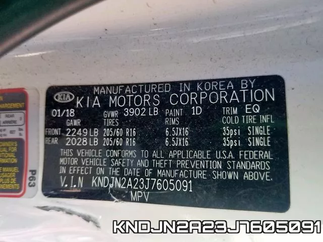 KNDJN2A23J7605091 фото 2
