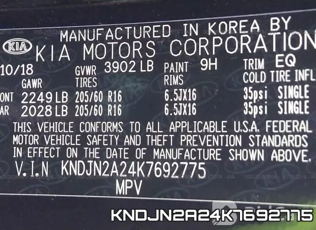 KNDJN2A24K7692775 фото 10