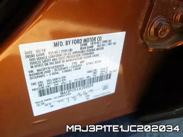 MAJ3P1TE1JC202034 фото 2