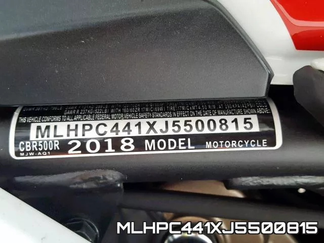 MLHPC441XJ5500815 фото 2