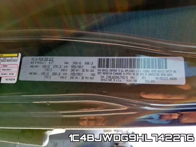 1C4BJWDG9HL742276 фото 2