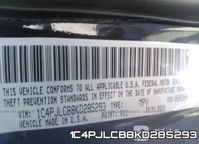 1C4PJLCB8KD285293 фото 8