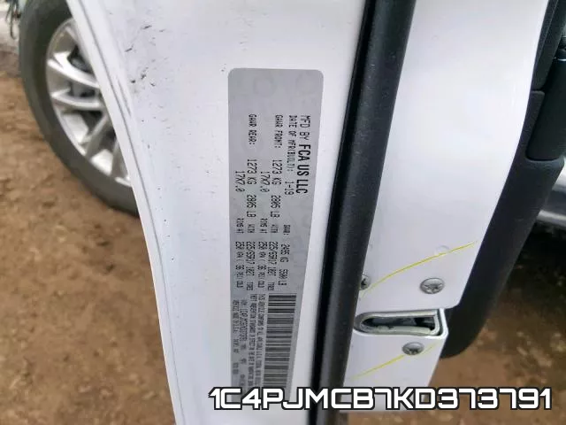 1C4PJMCB7KD373791 фото 2