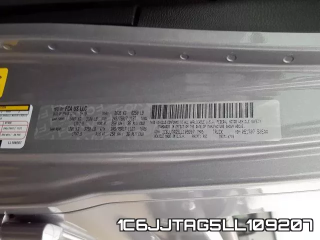 1C6JJTAG5LL109207 фото 2