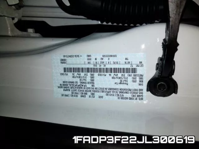 1FADP3F22JL300619 фото 2