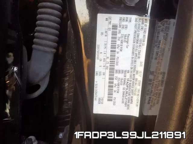 1FADP3L99JL211891 фото 2