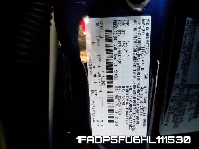 1FADP5FU6HL111530 фото 2
