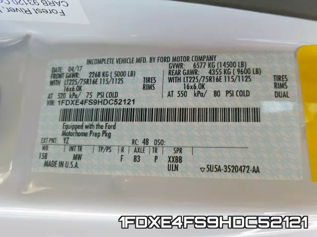 1FDXE4FS9HDC52121 фото 2