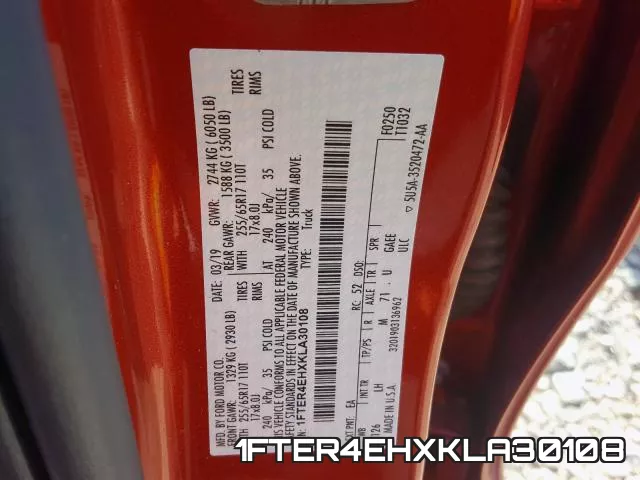 1FTER4EHXKLA30108 фото 2