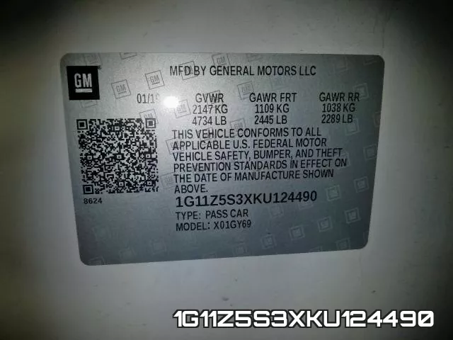 1G11Z5S3XKU124490 фото 2