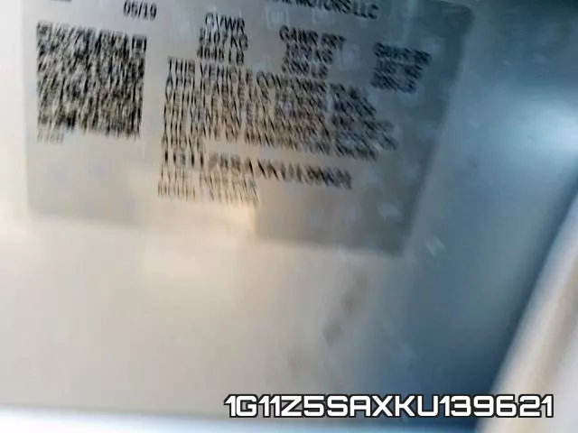 1G11Z5SAXKU139621 фото 2