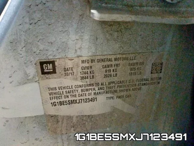 1G1BE5SMXJ7123491 фото 2