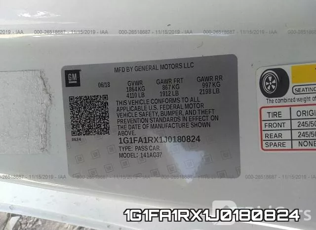 1G1FA1RX1J0180824 фото 10