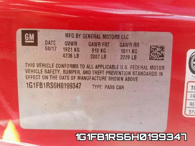 1G1FB1RS6H0199347 фото 2