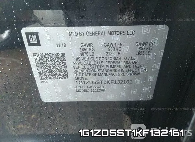 1G1ZD5ST1KF132161 фото 10