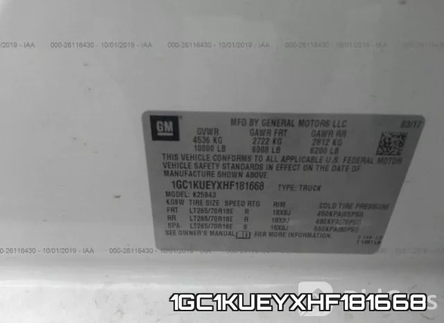 1GC1KUEYXHF181668 фото 9