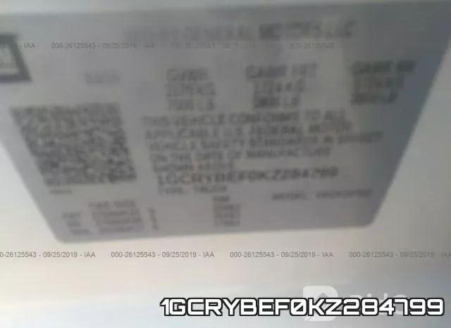 1GCRYBEF0KZ284799 фото 9