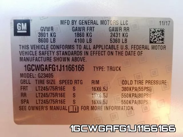1GCWGAFG1J1166166 фото 2