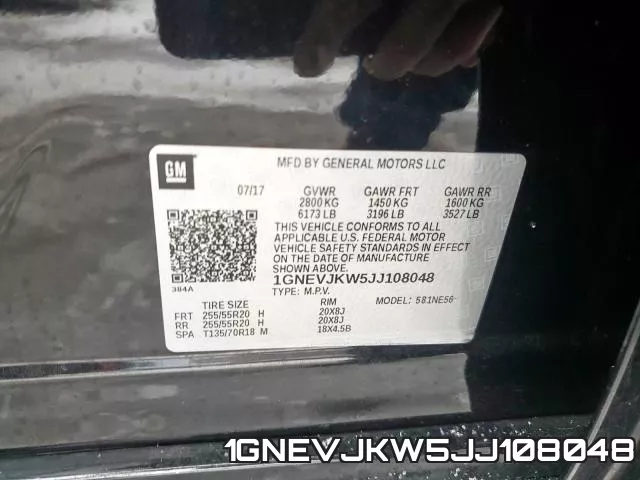 1GNEVJKW5JJ108048 фото 2