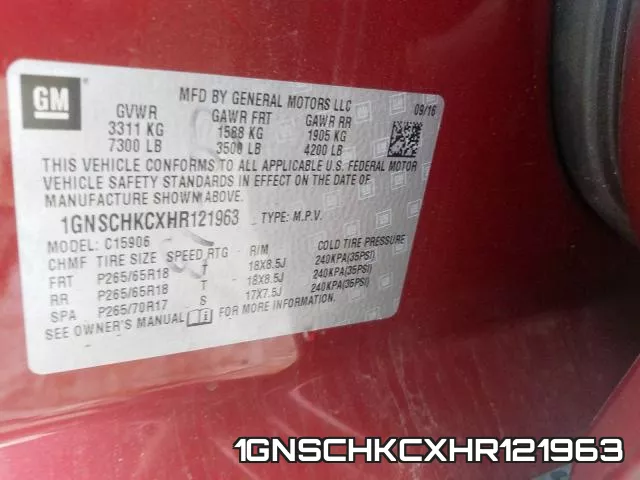 1GNSCHKCXHR121963 фото 2